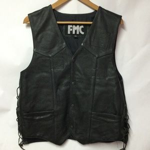 FMC Men’s Leather Vest.   Size 44